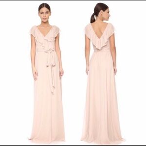 Ceremony by Joanna August Lolo ruffle wrap maxi dress